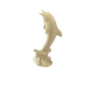 Vintage Lenox Collectible gold trim baby dolphin‎ Porcelain Figurine 4" EUC